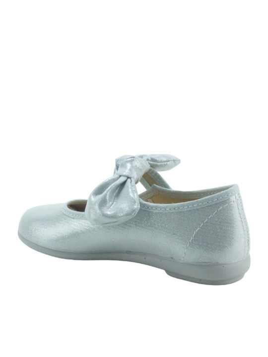 Kids Ballerinas with Hoop & Loop Closure White