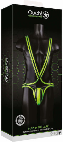 Shots Glow In The Dark Harness Body Πράσινο