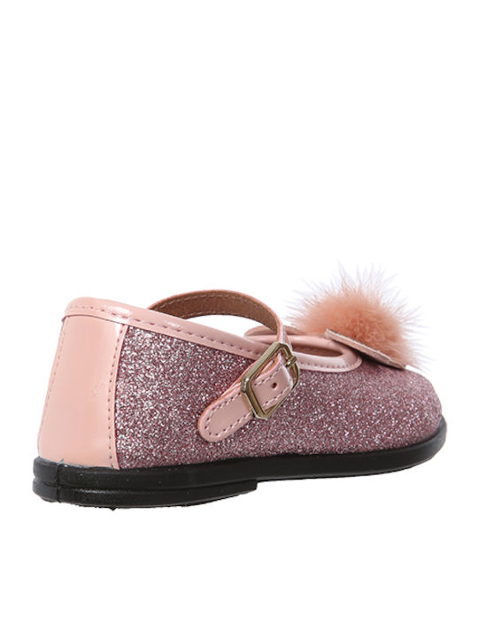 Conguitos Kids Ballerinas with Adjustable Metal Clasp Pink