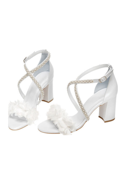 Leder Sandalen Weiß