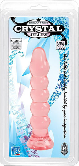 Doc Johnson Crystal Jellies Πρωκτική Σφήνα Ροζ 14cm