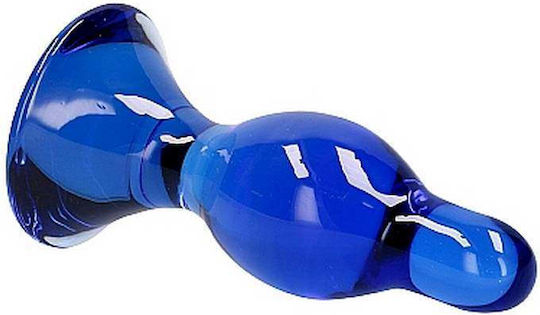 Shots Chrystalino Classy Glass Anal Plug Blue