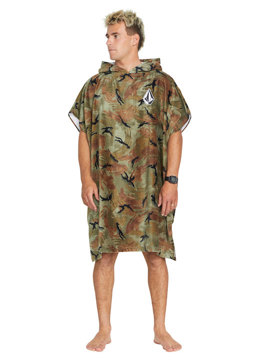 Volcom Surf Vitals Jack Robinson Плажна пончо Памук Зелен