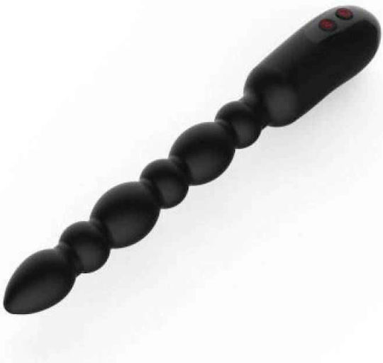 Toyz4lovers Back Beads Πρωκτικές Μπίλιες με Δόνηση Μαύρες 17cm