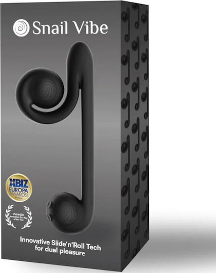 Snail Vibe Κλειτοριδικός Δονητής Multiaction Vibrator Μαύρος