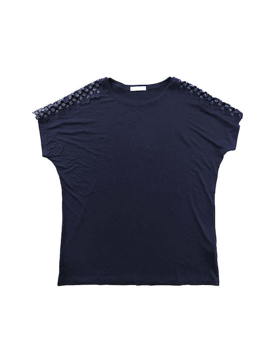 Ustyle Women's T-shirt Blue