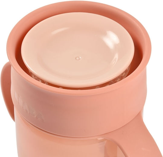 Beaba Căniță pentru copii 360° din Plastic Roz 340ml pentru 12m+m+
