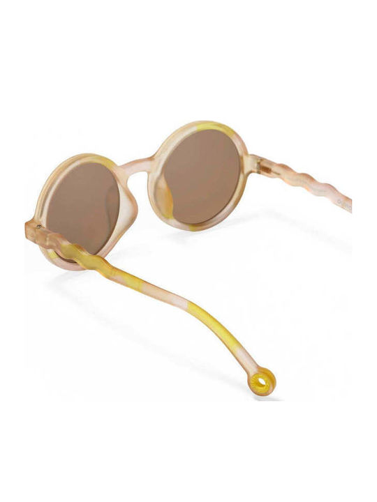 Olivio & Co Round Kids Sunglasses with Polarized Lenses Terracotta Terra Collage for 3-12 Years
