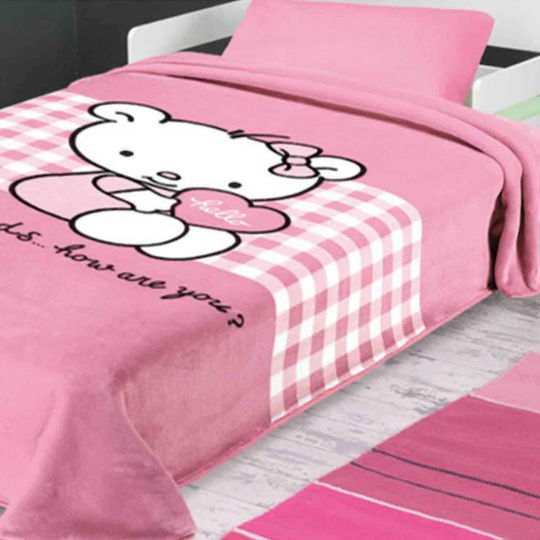 Belpla Velvet Blanket Spain Ster Pink 160x220cm