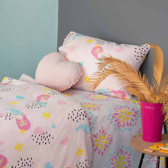 Palamaiki My Kingdom MK728 Față de pernă pentru copii din bumbac 100% 50x75cm Pink Palamaiki My Kingdom MK728 Față de pernă pentru copii din bumbac 100% 50x75cm Pink