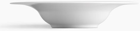 Ionia Plus Plate Pasta made of Porcelain White with Diameter 27cm
