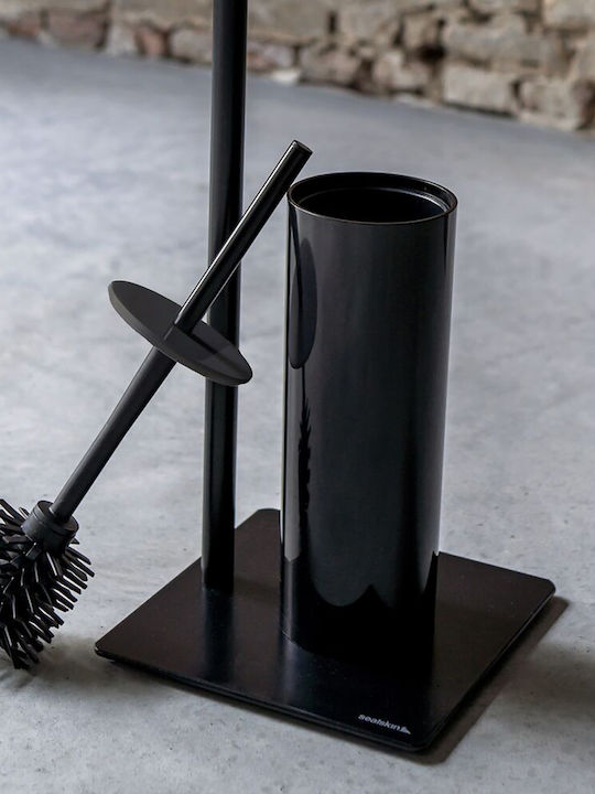 Metallic Toilet Brush Black