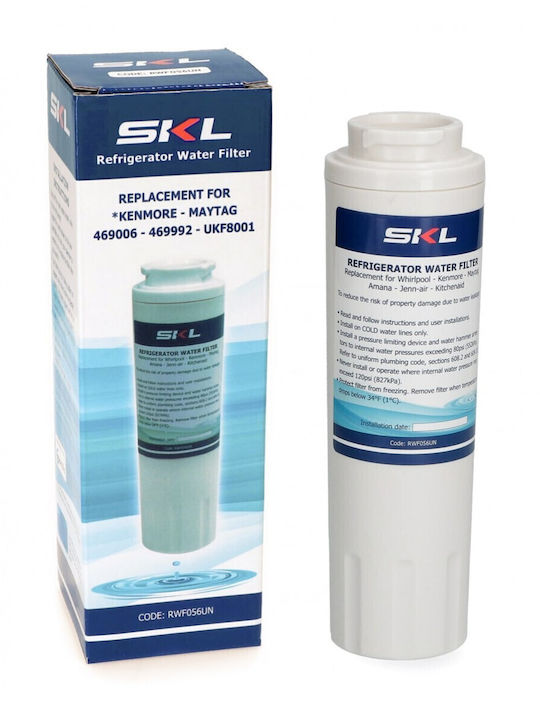 SKL Ultraclarity External Replacement Water Filter for General Electric / LG / Samsung / Whirlpool Refrigerator 0.5 μm