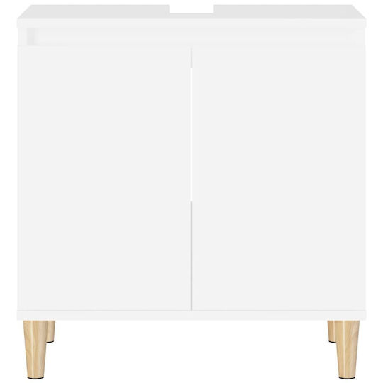 vidaXL Countertop without Sink L58xW33xH60cm White