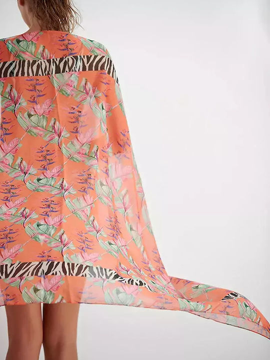 Blu4u Women's Skirt Beachwear in Orange color