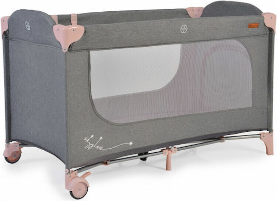 Cangaroo Skyglow Laufstall mit Matratze Rosa 125x62cm
