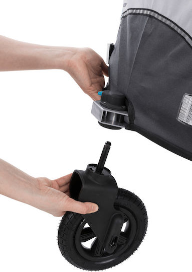 Trixie Waterproof Dog/Cat Carrying Gray Bicycle Trailer L63xW95xH90cm