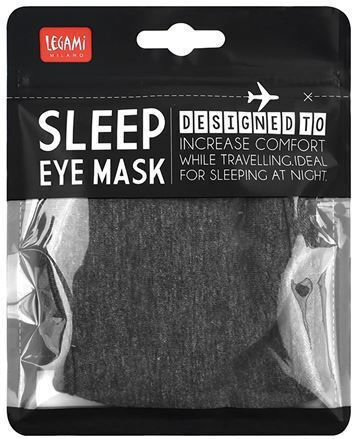 Legami Milano Sleep Eye Mask Travel Sleep Mask 21x9.5cm Gray