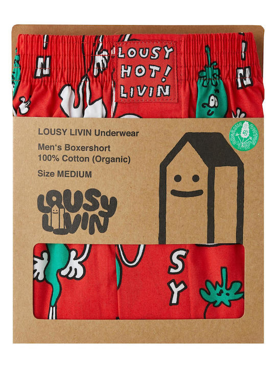 LOUSY LIVIN BOXERSHORTS CHILL RED Lousy Livin red LUUWCHI