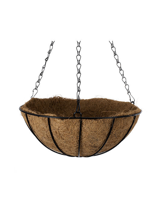 GloboStar Salamina Hanging Planter Metal Brown 30x30x15cm.