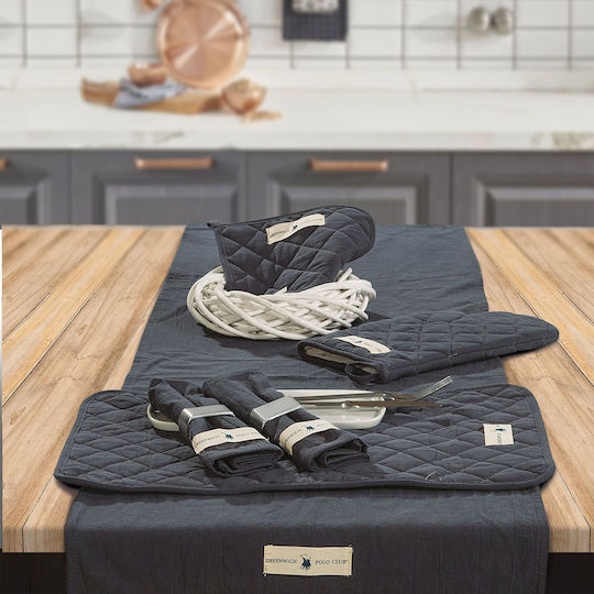 Greenwich Polo Club Runner Cotton 2651 Blue 40x150cm