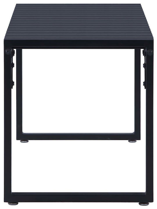 Bench Outdoor Metal Black 120.5x40x45cm