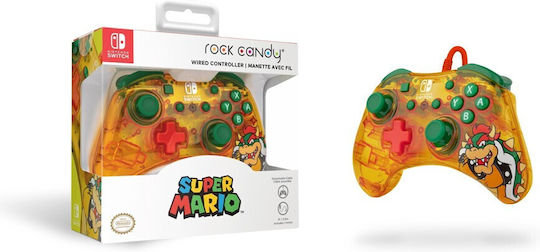 PDP Rock Candy Ενσύρματο Gamepad για Switch Yellow/Green