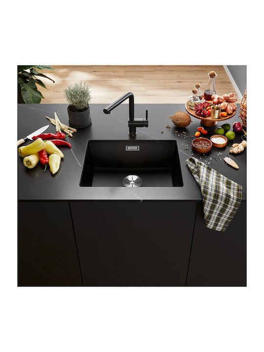 Blanco Subline 500-U 527353 Unterbau Spüle aus Verbundgranulat B53xT46cm Volcano Grey
