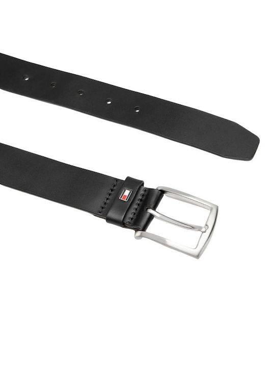 Tommy Hilfiger New Denton 3.5 Men's Belt Leather Black Tommy Hilfiger New Denton 3.5 Men's Belt Leather Black