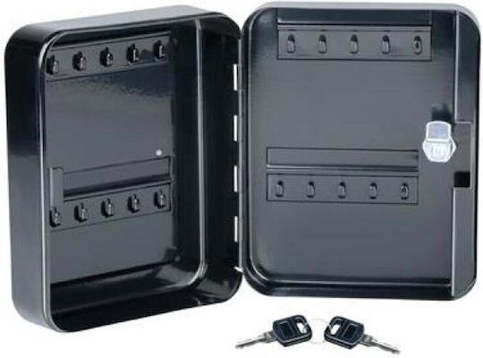 Black & Decker Metallic Wall Key Hook 20 Hooks With Lock 16x7.5x20cm