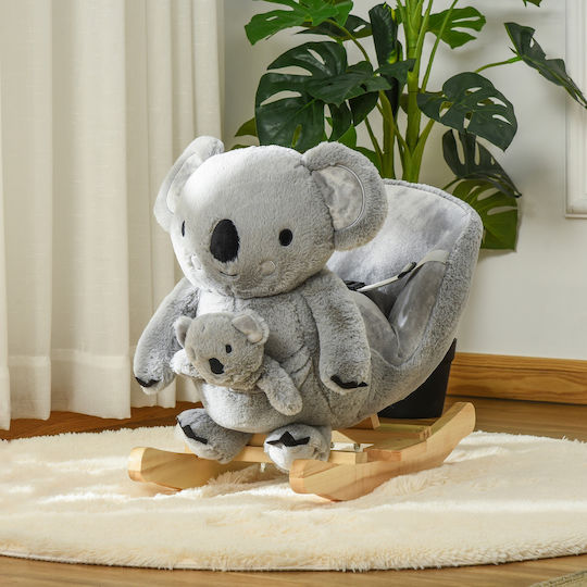 HomCom Koala Качулка Играчка Коала за 18++ месеца Сив