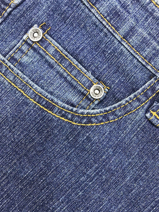 Men's Jeans Pants with Regular Straight Fit Blue