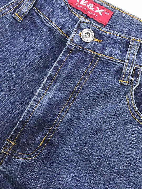 Men's Jeans Pants with Regular Straight Fit Blue