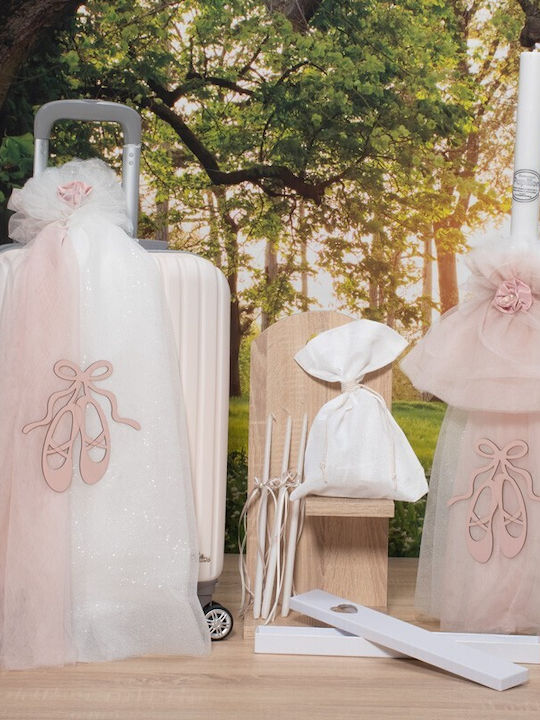 Makis Tselios Fashion Baptism Set with Ballerina Subject