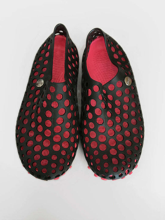 Ustyle Γυναικεία Παπούτσια Θαλάσσης Black/Red