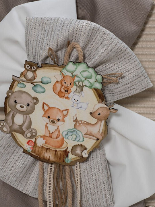 Makis Tselios Fashion Baptism Set with Animals Subject OA23606