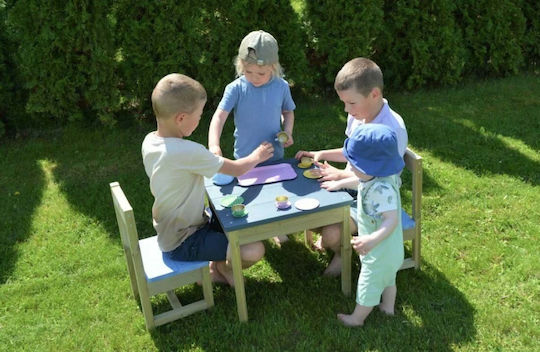 Τ4 Комплект Детска Маса със Столове Бежов Wendi Toys