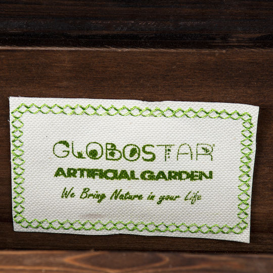 GloboStar Sikinos Wooden Brown Planter Box 38x38x45cm