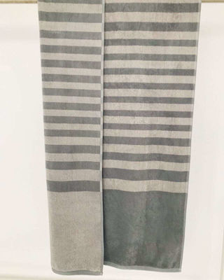 Pennie Emobi Gray Cotton Beach Towel 170x86cm