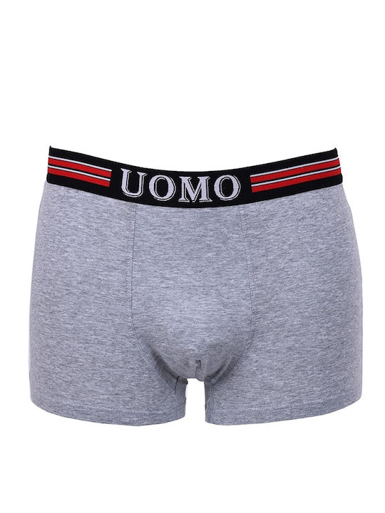 Uomo Herren Boxershorts Mehrfarbig 4Packung