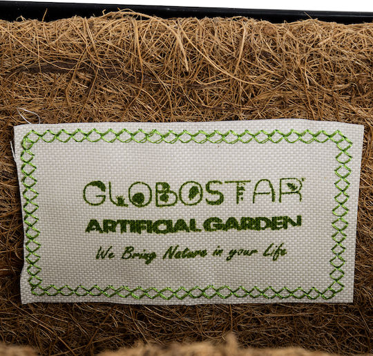 GloboStar Oinousses Suspendat Ghiveci Metalic Maro 61x19x18εκ.