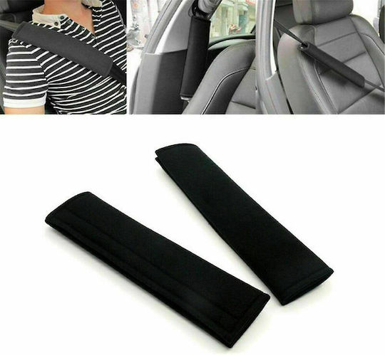 Mizoo Set of 2pcs Car Seat Belt Pads Black