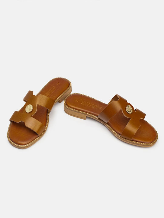 InShoes Leather Women's Sandals Tabac Brown