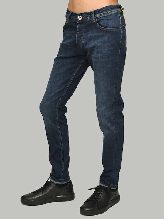 Blugi pentru bărbați Blugi Slim Fit Damaged Jeans WR5 MΠΛE