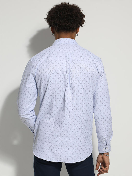 Tresor Men's Shirt Long Sleeve Light Blue