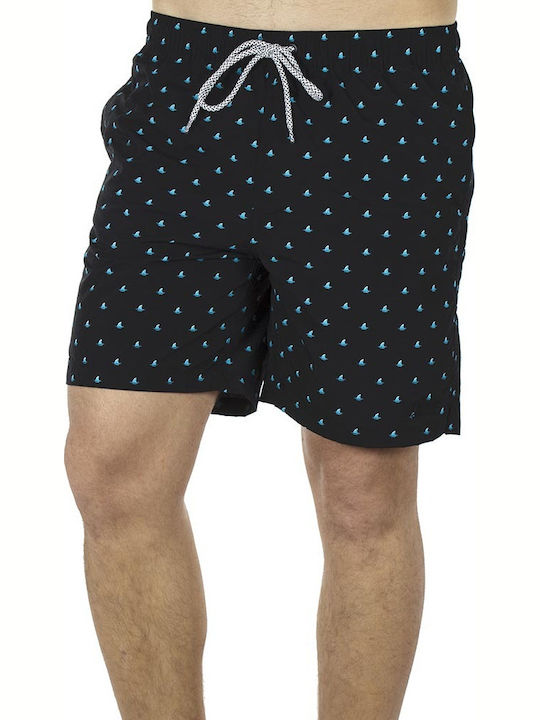 Herren-Bademode Bermuda Schwarzes mit Mustern