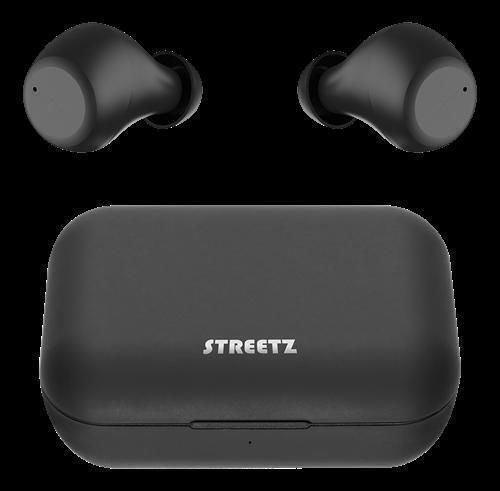 Streetz TWS-110 In-ear Bluetooth Handsfree Căști cu Carcasă de Încărcare Negru