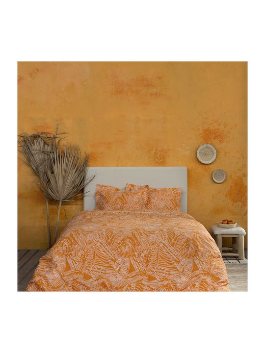 Nima Bettwäsche-Set King Size 270x280cm. Arbust Deep Orange 4Stück