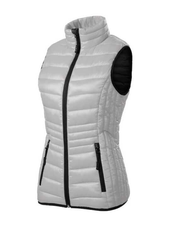 Malfini Women's Short Puffer Jacket for Spring or Autumn Gray