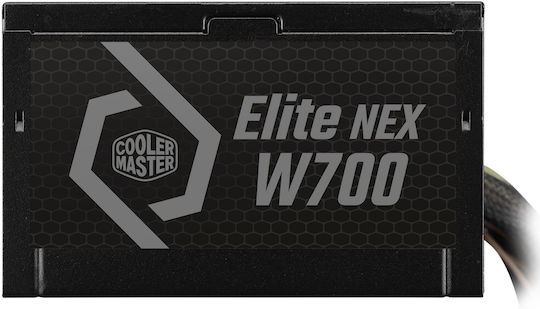 CoolerMaster Elite Nex White 700W Black Computer Power Supply Full Wired 80 Plus Standard